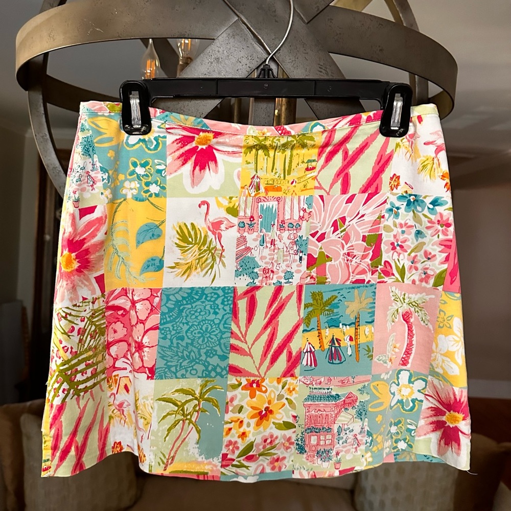 JN Apparel NY Multi Colored Cotton Skirt/Short